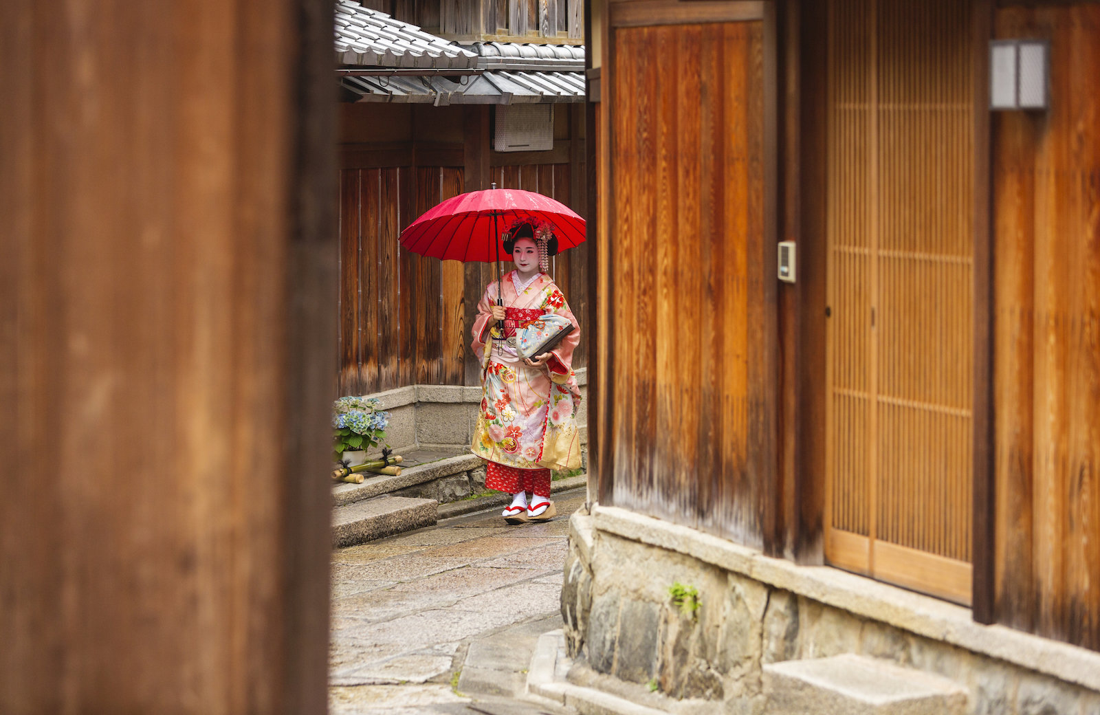 Geisha - the streets of Kyoto